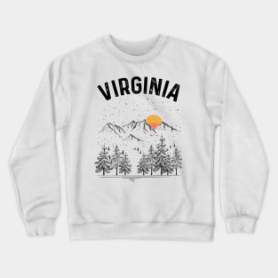 Virginia State Vintage Retro Crewneck Sweatshirt